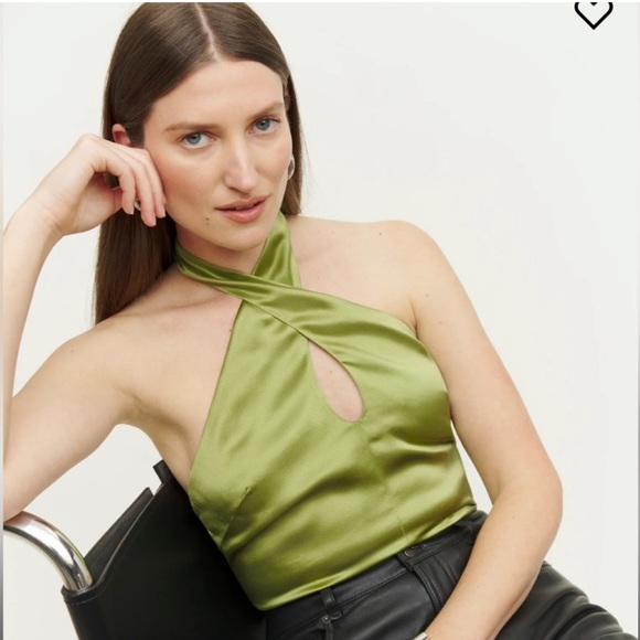 NWT Reformation Paris Silk Top - Picture 2 of 8